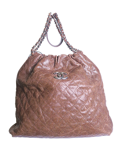 Chanel XL Caviar Hobo, front view